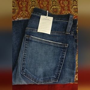 JCREW - blue demi boot crop jeans